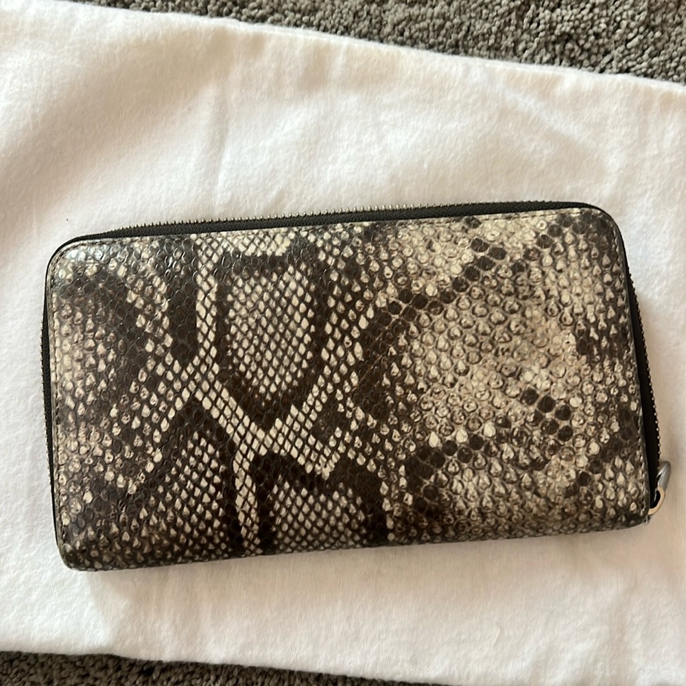 Furla leather print wallet